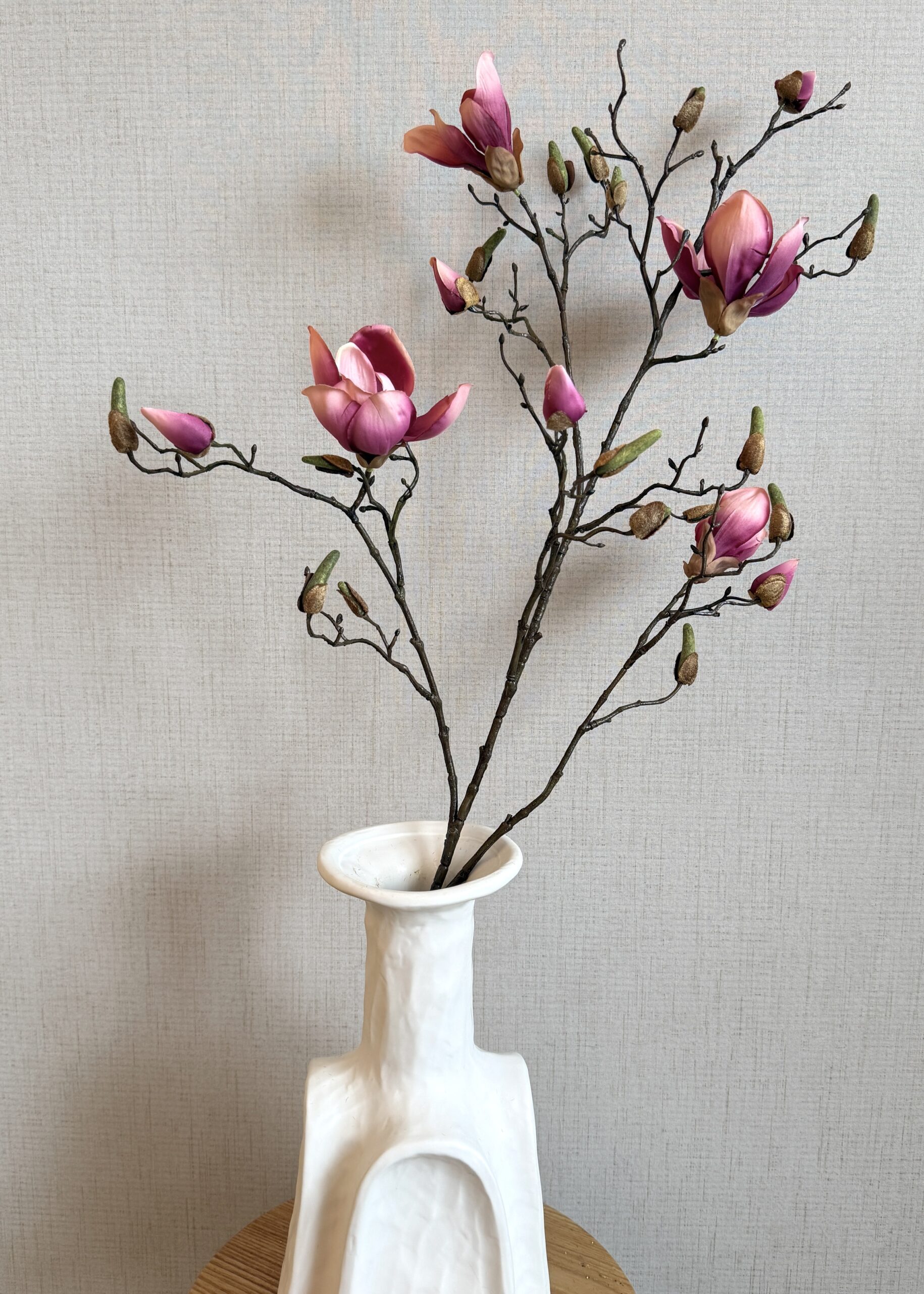 Kunsttak Magolia kleur mauve 110cm